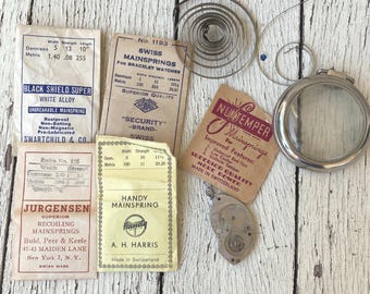 Mixed Lot of Vintage Watch Parts