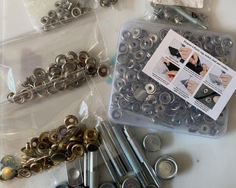 Assort of Rivets, Fasteners for Leather work and crafting