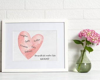 Grandkids Make Life Grand print