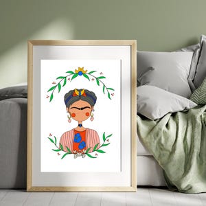 affiches - illustrations - Frida - artiste - féminin