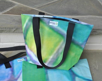 Upcycled Vinyl Tote Bags made from Art Billboard recycled vinyl  5 sizes