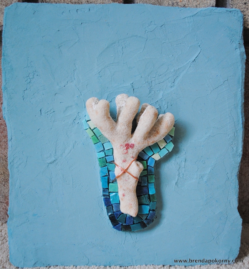 Tamarindo Coral and Mosaic Art by Brenda Pokorny
