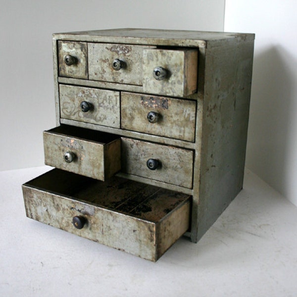 Vintage Shop Cabinet / IndustrialParts Drawers