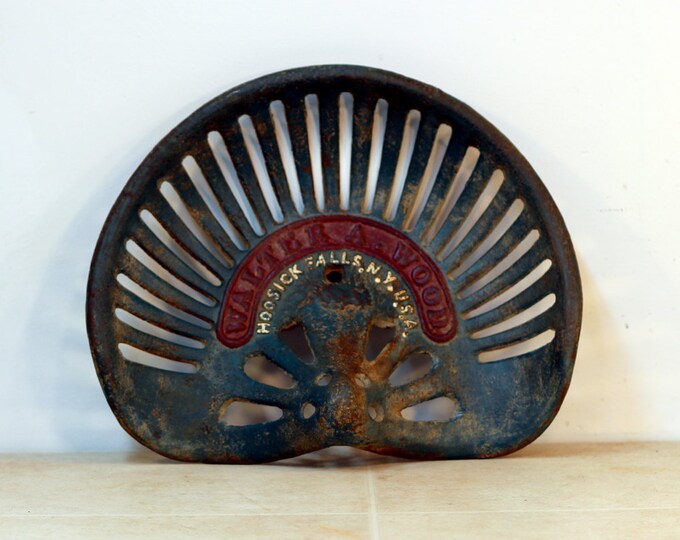 Vintage Tractor Seat / Cast Iron Walter A. Wood Antique Tractor Seat Etsy