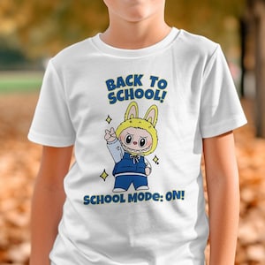 Kawaii Labubu Back to School PNG: Kids&#39; School Design (Digital Download)
