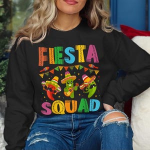 Fiesta Squad Cinco de Mayo PNG: Funny Family Matching Design (Digital Download)