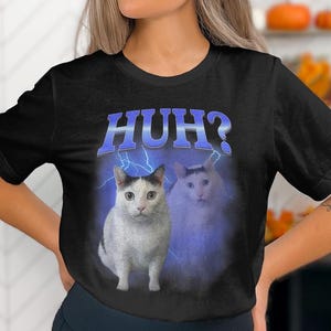 Rolig fånig kattmeme PNG: Bootleg grafisk design (direkt nedladdning)