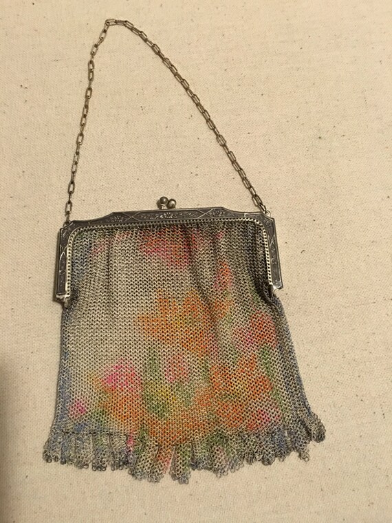 Antique mesh purse