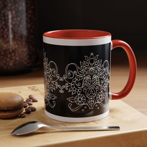 Mug hibou (11, 15 oz) illustration originale de hibou