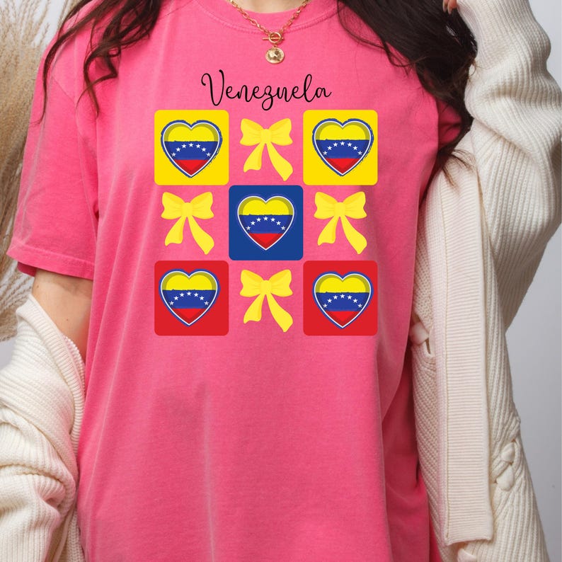 Venezuela Pride Shirt: Venezuelan Flag Heart Tee, Latina Gift - Etsy