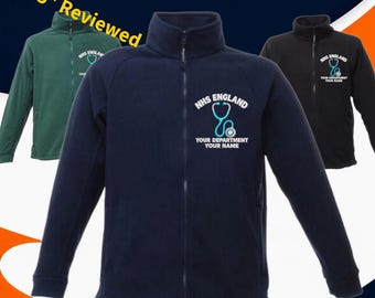 Personalised Healthcare Fleece, Embroidered Regatta Fleece, Doctor, GP,  Medical Staff | Health Care | GP | Junior Doctor | Stethoscope