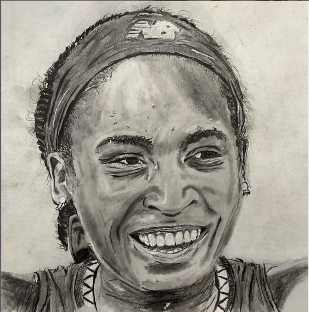 Coco Gauff Drawing Etsy