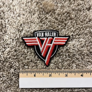 Van Halen Heavy Metal Hard Rock Band Gestickter Aufnäher zum Aufbügeln, 7,5 x 5,1 cm