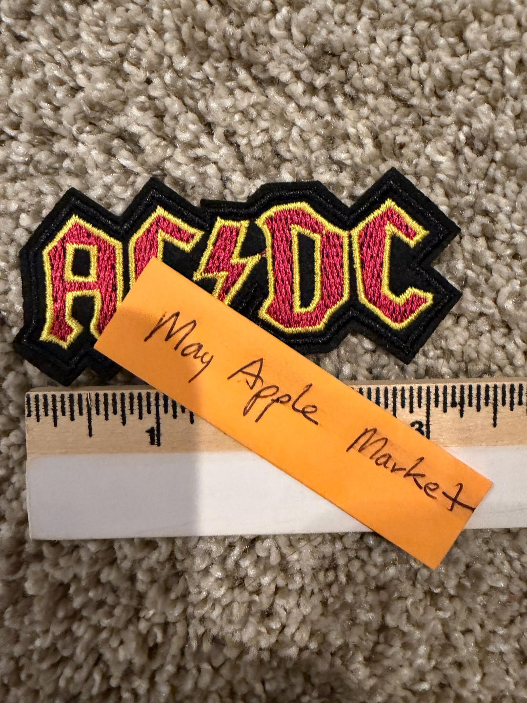AC/DC Heavy Metal Hard Rock Band Embroidered Iron on Patch 3.5