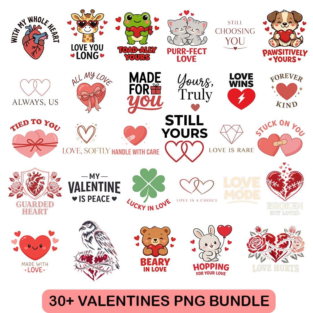 Mega Valentine's Day Png Bundle | Valentine Shirts PNG, Be Mine Png ...