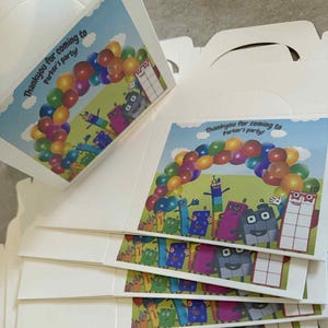 Children’s Party Box - Personalised Kids Party Box - Picnic Box - Party Favors - Party Decor - Numberblocks