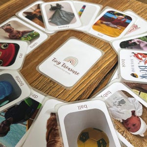Personalised First Words Flashcards for Toddler Editable Montessori Early Learning Activity