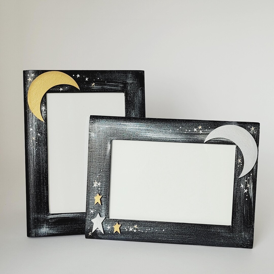 Galaxy - Hand-painted Picture Frame for 4x6 Photo - Etsy