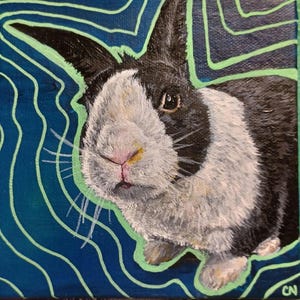 Custom Pet Portrait: Handmade Acrylic or Pen & Ink Art