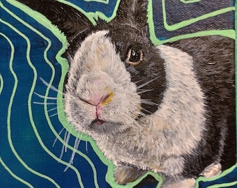 Custom Pet Portrait: Handmade Acrylic or Pen & Ink Art