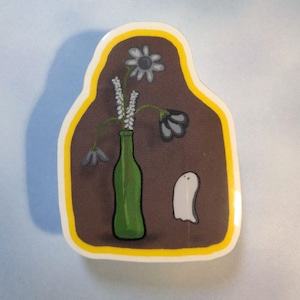 Ghost Keyhole STICKER - 1.5 Inch - Waterproof, Vinyl