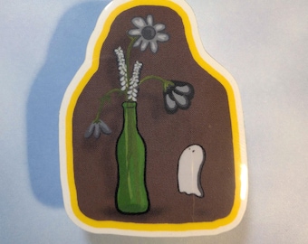 Ghost Keyhole STICKER - 1.5 Inch - Waterproof, Vinyl