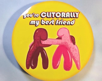 Sapphic Besties Vinyl Sticker - 3 Inch Waterproof