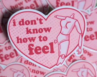 Broken Doll Heart Vinyl Sticker: Mental Health Awareness Sign - 2.75 inch - Waterproof