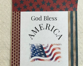 Etikett, God Bless America, 2 Größen