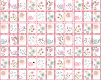 Le Petit Escargot, Fat Qtr.,, Poppie Cotton,