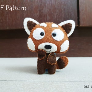 Red Panda Plush PDF Pattern Instant Digital Download image 1