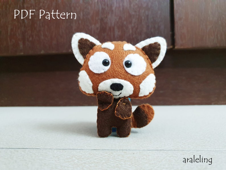 Red Panda Plush PDF Pattern Instant Digital Download image 1
