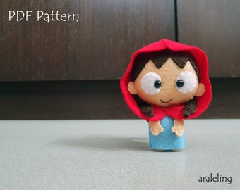 Red Riding Hood Plush PDF Pattern -Instant Digital Download