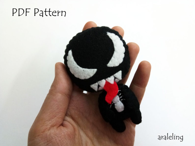 Venom Plush PDF Pattern Instant Digital Download image 4