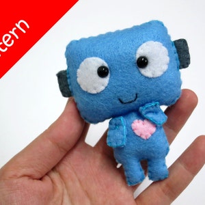 Robot Plush PDF Pattern -Instant Digital Download