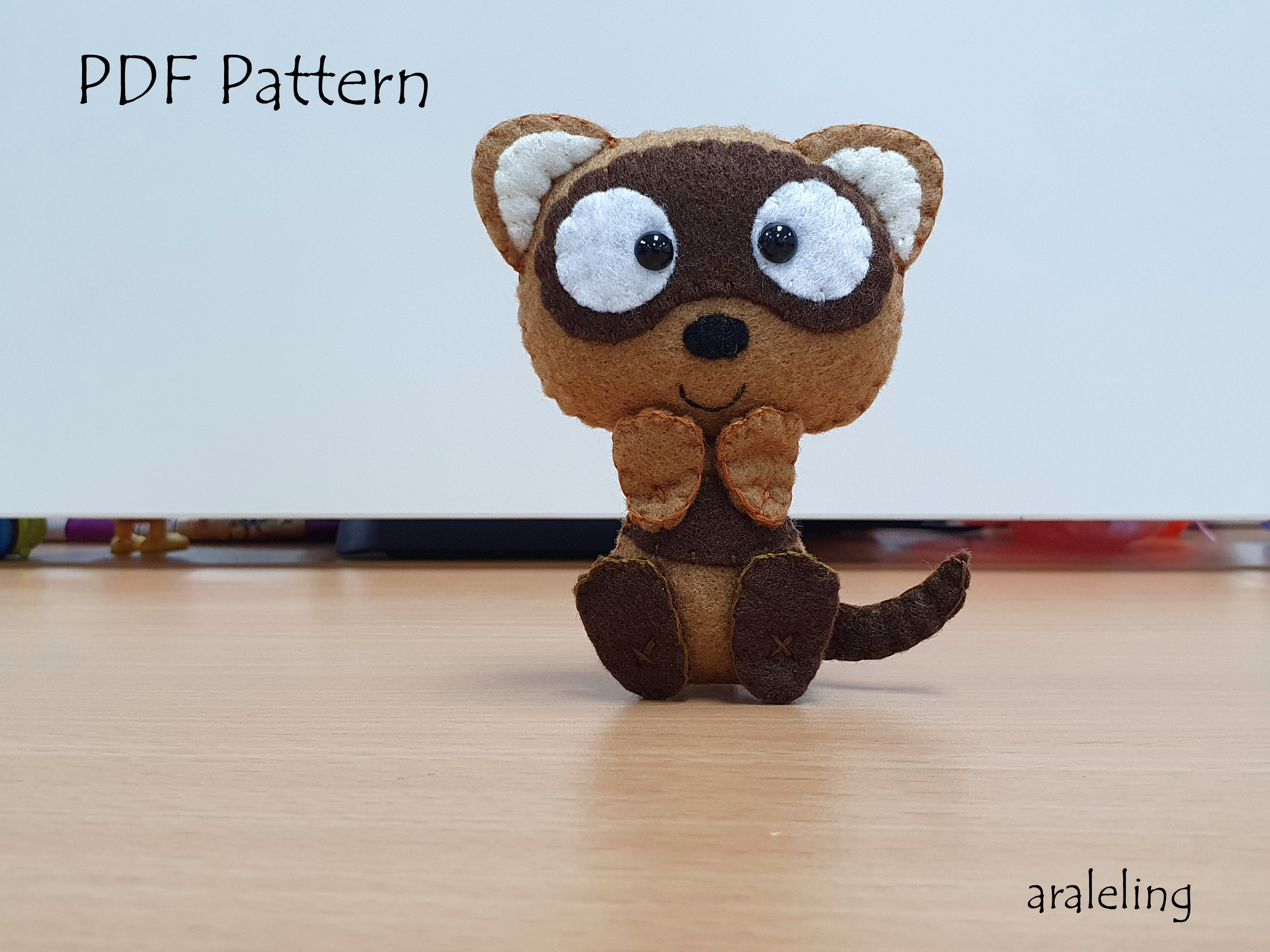 Ferret Plush PDF Pattern instant Digital Download Etsy Sweden