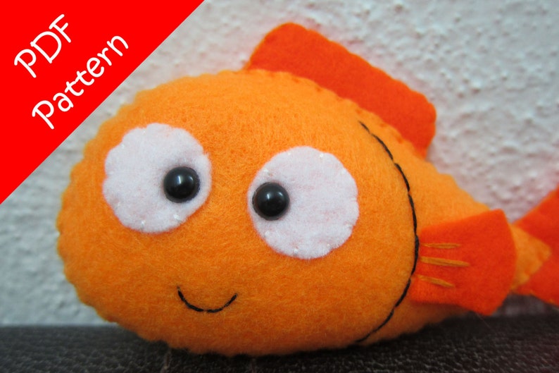 Fish Plush PDF Pattern Instant Digital Download image 3