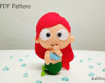 Mermaid Plush PDF Pattern -Instant Digital Download