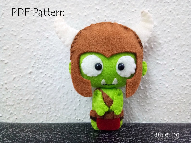 Battle Orc Plush PDF Pattern -instant Digital Download - Etsy