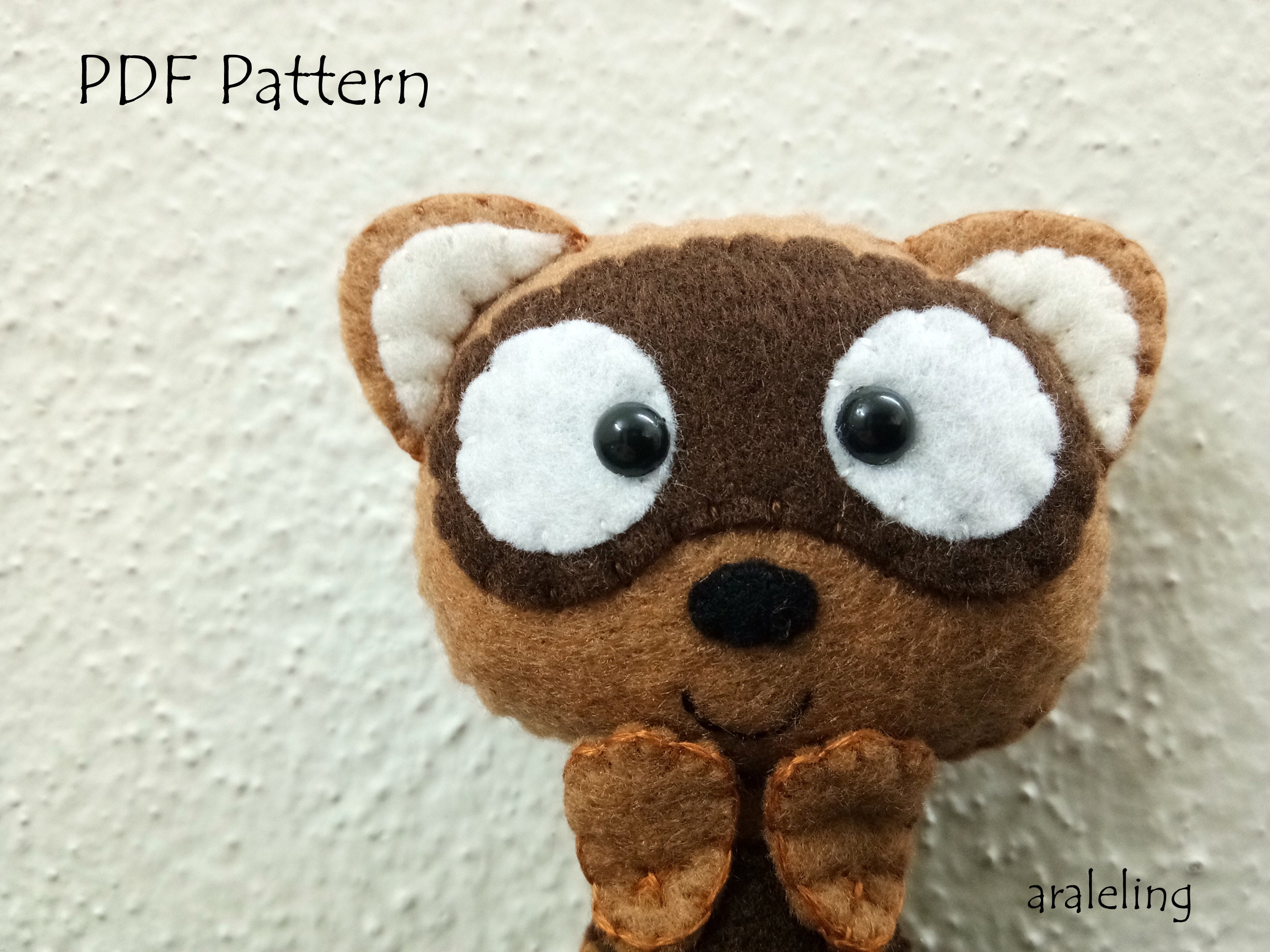 Ferret Plush PDF Pattern instant Digital Download Etsy Sweden