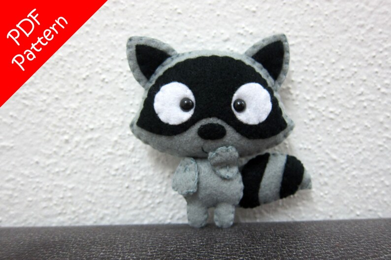 Raccoon Plush PDF Pattern instant Digital Download - Etsy