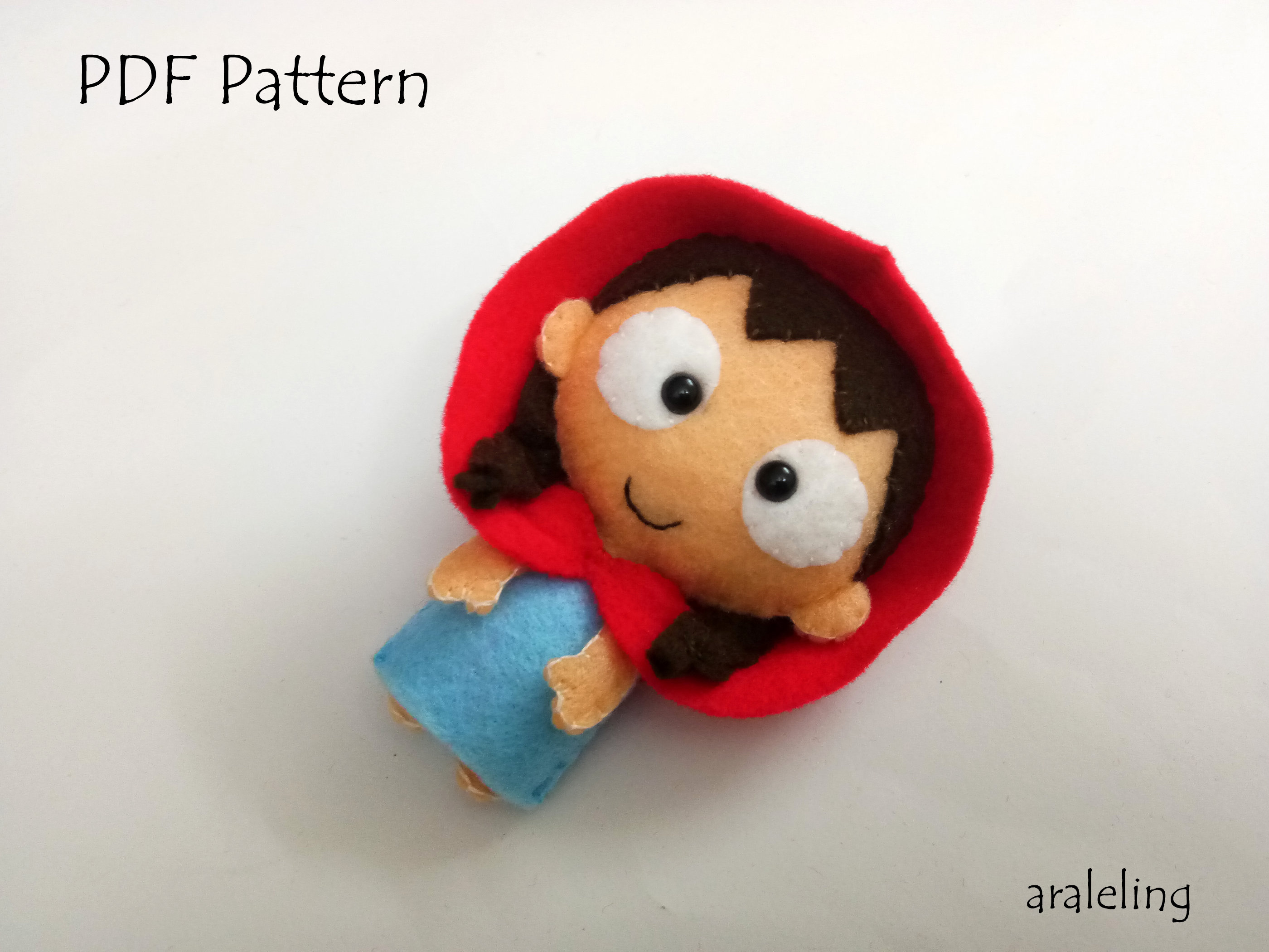 Red Riding Hood Plush PDF Pattern -instant Digital Download - Etsy