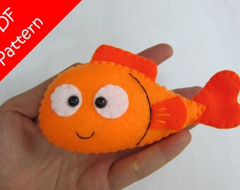 Fish Plush PDF Pattern -Instant Digital Download