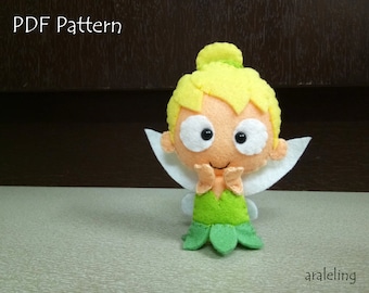 Tinkerbell Fairy Plush PDF Pattern -Instant Digital Download