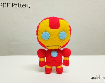 Iron Man Plush PDF Pattern -Instant Digital Download