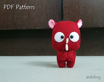 Rhinoceros Plush PDF Pattern -Instant Digital Download