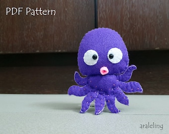 Octopus Plush PDF Pattern -Instant Digital Download