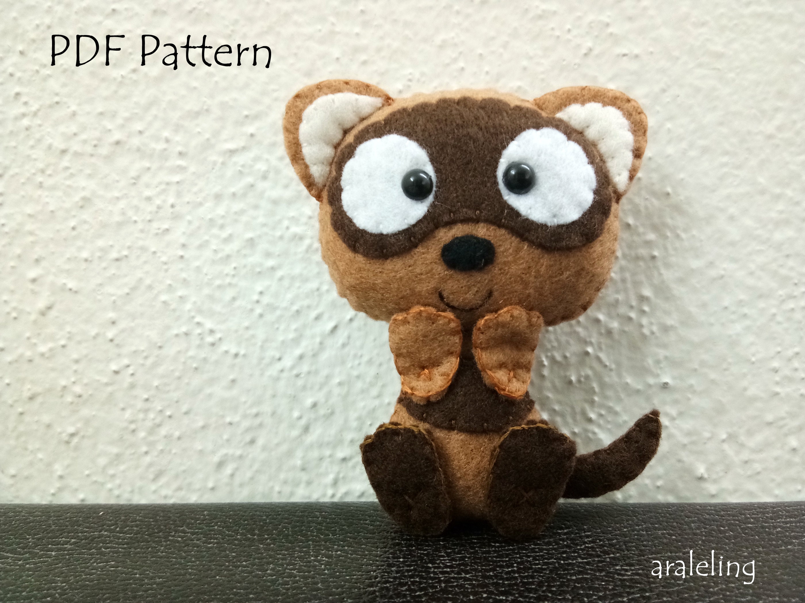 Ferret Plush PDF Pattern instant Digital Download Etsy Sweden