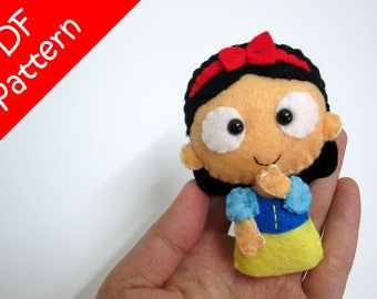 Snow White Plush PDF Pattern -Instant Digital Download