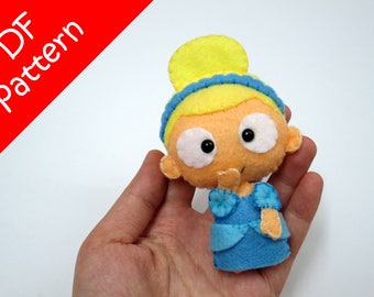 Cinderella Plush PDF Pattern -Instant Digital Download